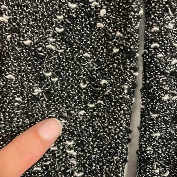 Additions by Chico's Loose Knit Sweater Size 2 Shirt Top Pullover Black White - Picture 14 of 15